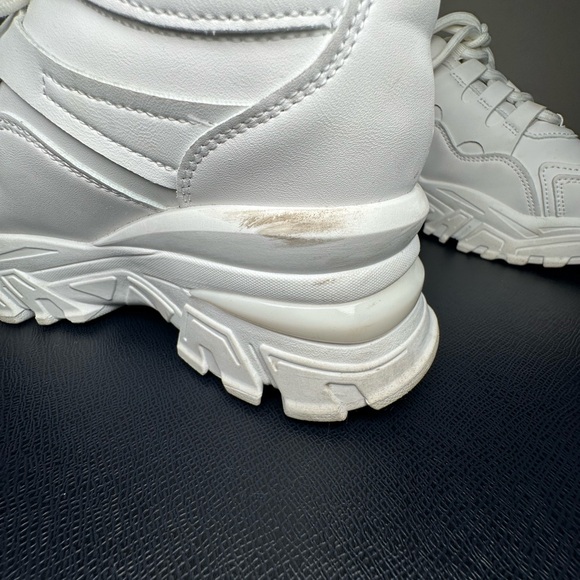 White Platform Chunky Sneakers - Picture 7 of 8